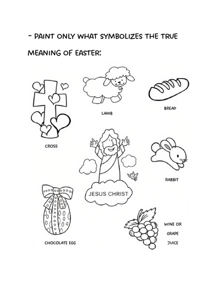 The True Meaning of Easter - Coloring