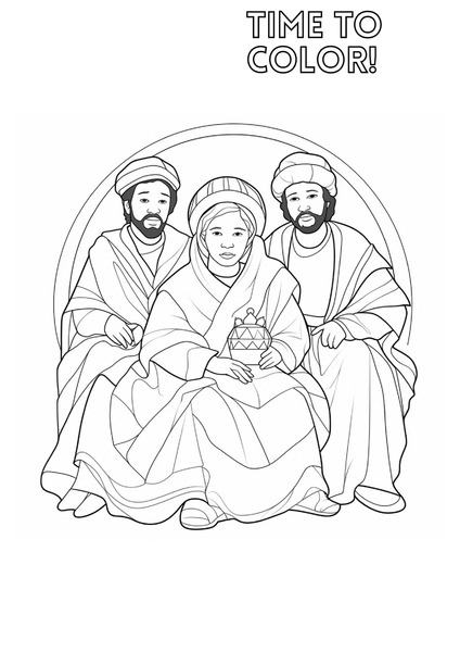 Time to Color - The Birth of Jesus v.11
