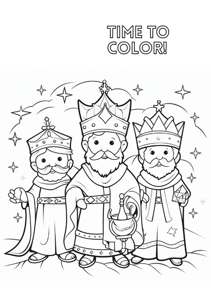 Time to Color - The Birth of Jesus v.3