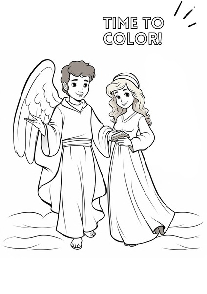 Time to Color - The Birth of Jesus v.4