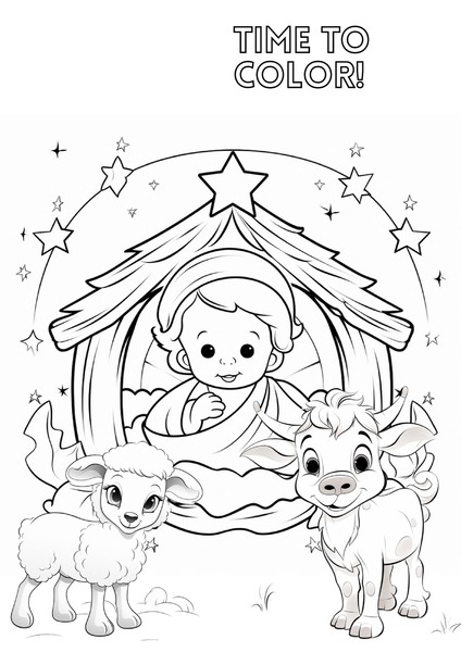 Time to Color - The Birth of Jesus v.5