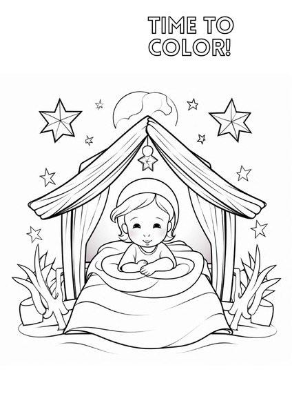 Time to Color - The Birth of Jesus v.6