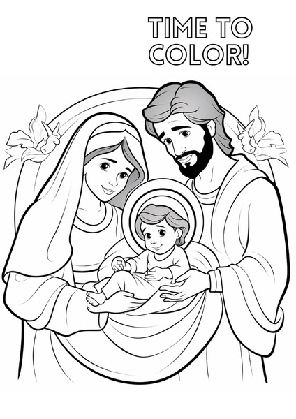 Time to Color - The Birth of Jesus v.7