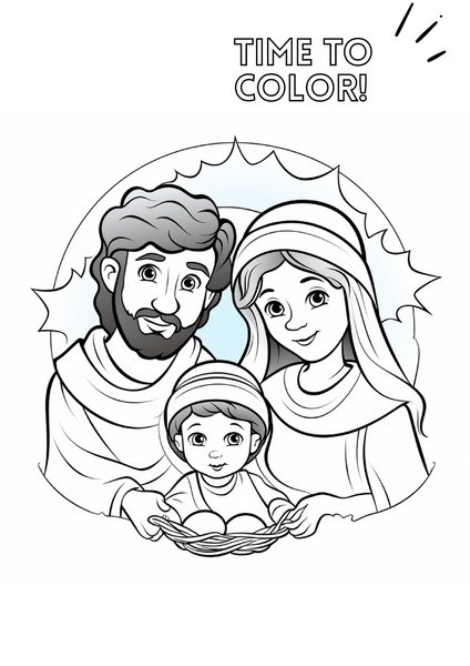Time to Color - The Birth of Jesus v.8