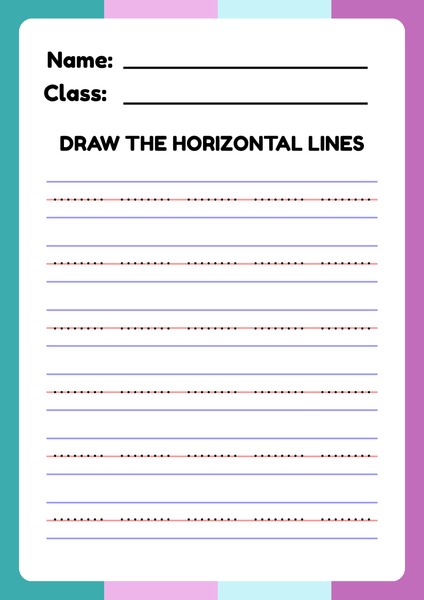 Trace the Horizontal Lines