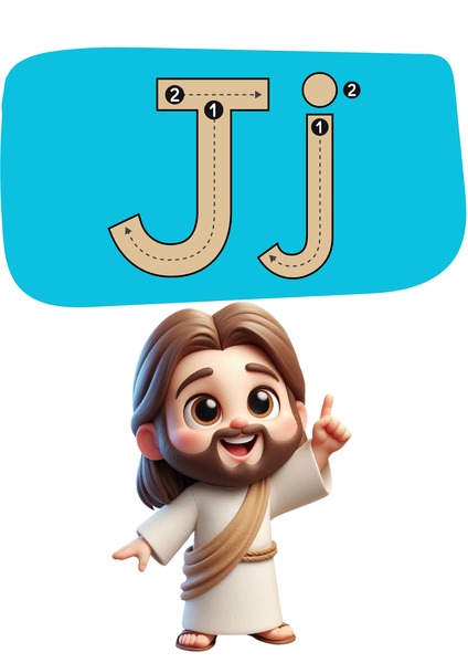 Trace the Letter J