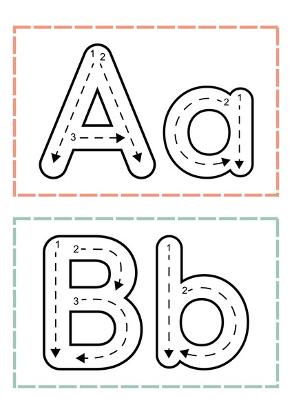 Trace the Letters - A & B
