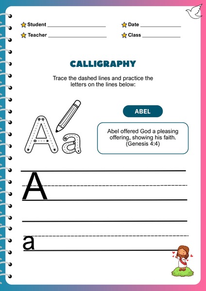 Trace the Letters - A