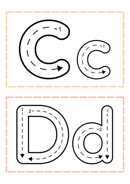 Trace the Letters - C & D