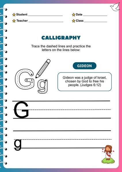 Trace the Letters - G