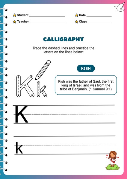 Trace the Letters - K
