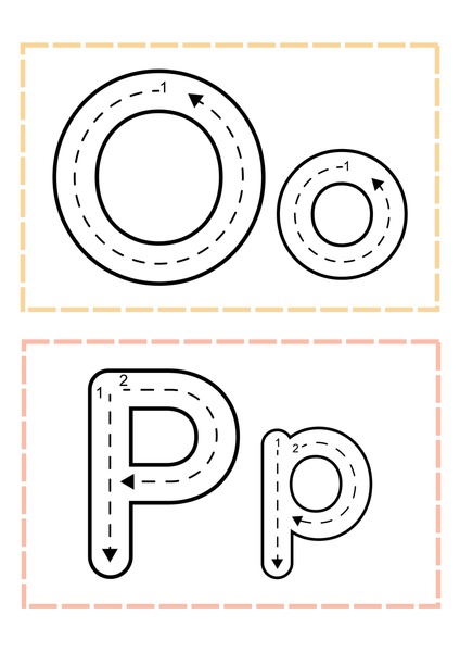 Trace the Letters - O & P