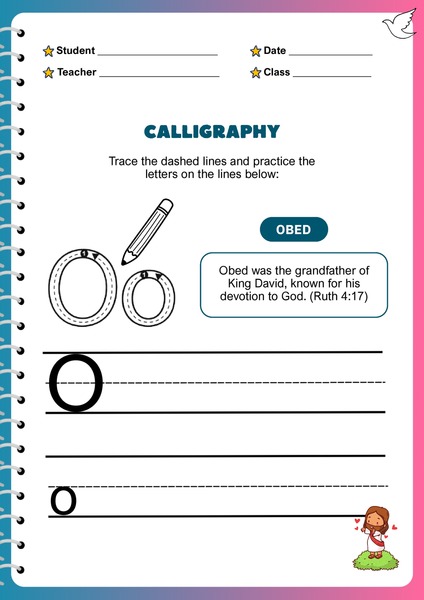 Trace the Letters - O