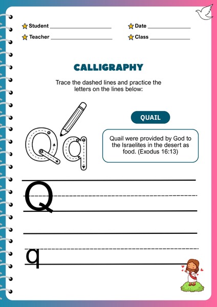 Trace the Letters - Q