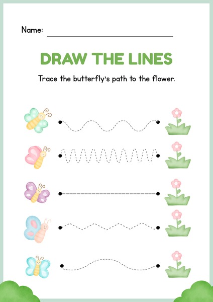 Trace the Lines - Butterfly