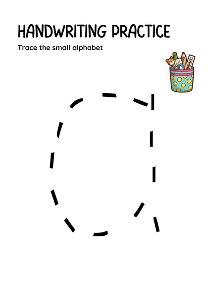 Trace the Small Alphabet