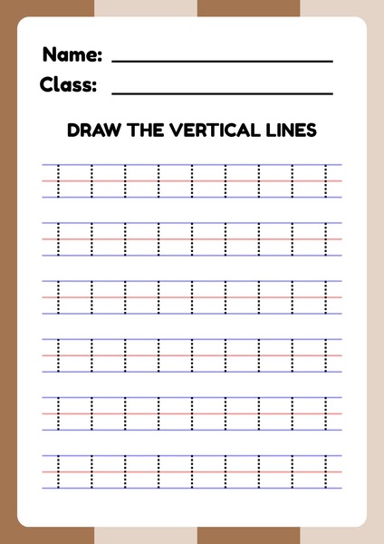 Trace the Vertical Lines