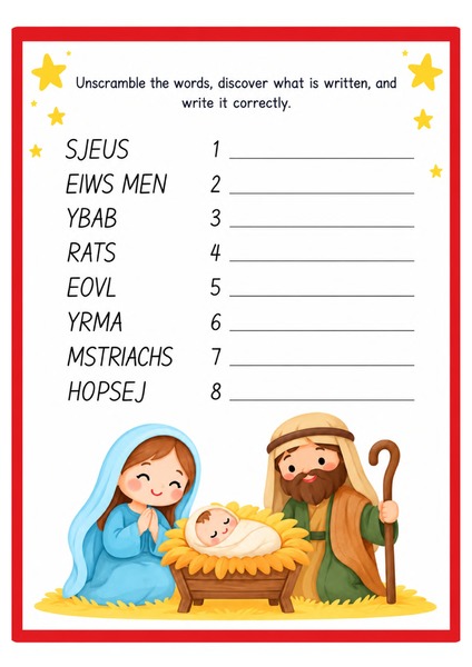 Unscramble the Words