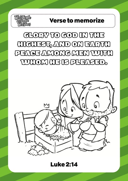 Verse to Memorize - Luke 2:14