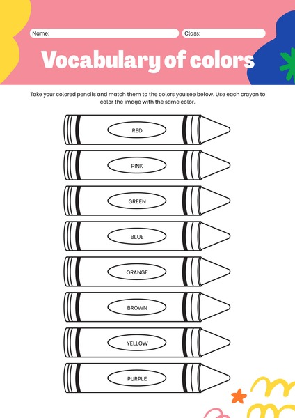 Vocabulary of Colors v.3