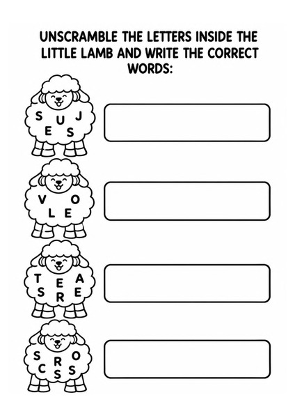 Write the Correct Words